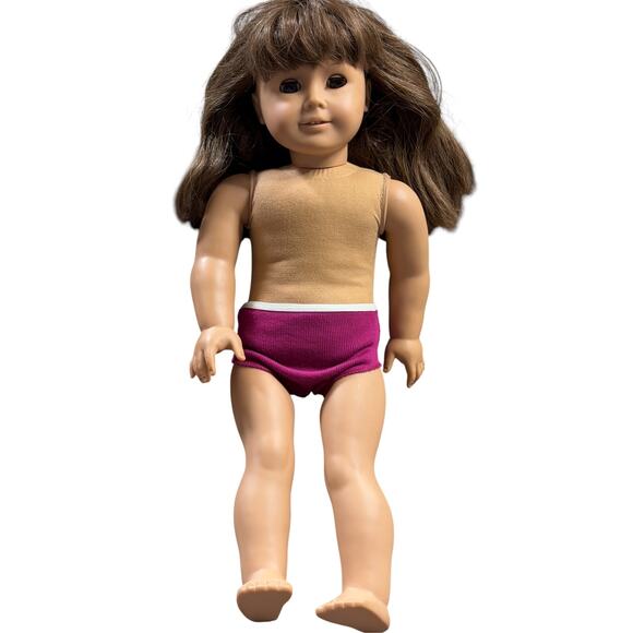 Pre Mattel GT #13 Pleasant Company Agot 1990s American Girl  VINTAGE Pleasant Company American Girl Doll Auburn Hair Bangs Brown Eyes